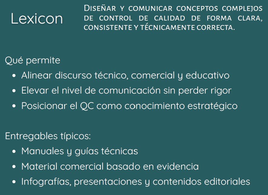 Lexicon - Still - Servicios APEX QC Advisor